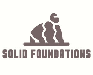Concrete - Stone Rock Gorilla logo design