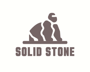 Rock - Stone Rock Gorilla logo design