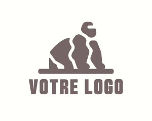 Rock - Stone Rock Gorilla logo design