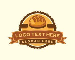 Loaf - Bread Food Bakery logo design