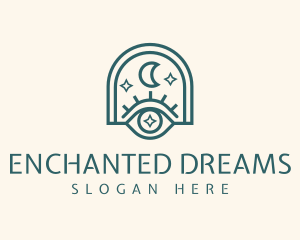 Mystical Moon Eye logo design