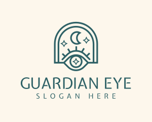 Mystical Moon Eye logo design