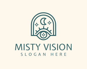 Mystical Moon Eye logo design