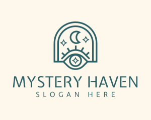 Mystical Moon Eye logo design