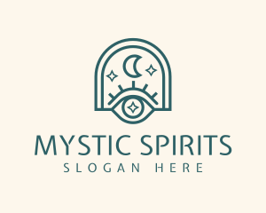 Mystical Moon Eye logo design