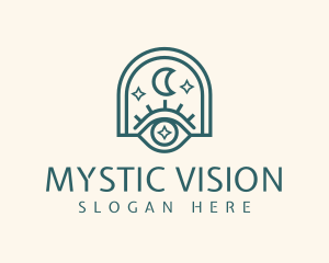 Mystical Moon Eye logo design