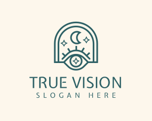 Mystical Moon Eye logo design