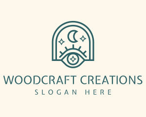 Mystical Moon Eye logo design