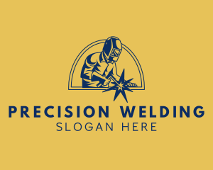 Welding - Welding Metalwork Emblem logo design