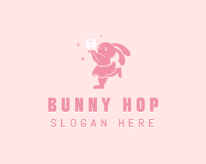 Bunny - Sparkling Bunny Tooth logo design