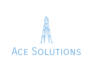 Ice Building Structure logo design