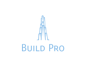 Ice Building Structure logo design
