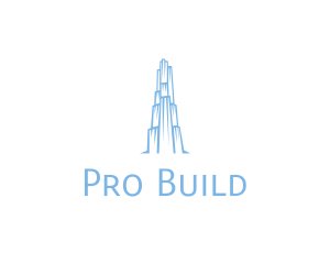 Ice Building Structure logo design