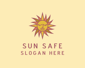 Sunblock - Summer Solar Sun logo design