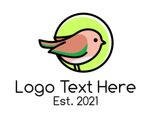 Sparrow - Sparrow Bird Circle logo design