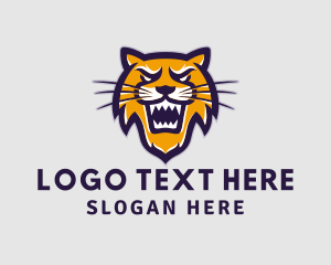 Gamer Lion Animal logo design