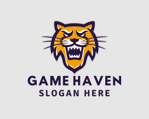 Gamer - Gamer Lion Animal logo design