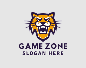 Gamer Lion Animal logo design