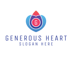 Heart Droplet Beauty Salon logo design