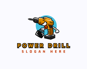 Drill Repair Maintenance logo design