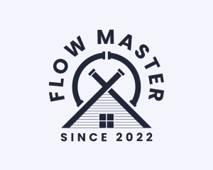 House Pipe Plumber Maintenance logo design