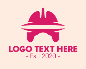 Lung Cancer - Pink Respiratory System logo design