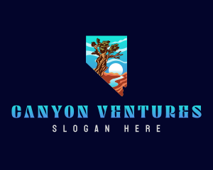 Canyon - Nevada Nature Landscape logo design