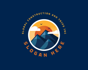 Alpine Mountain Peak Logo