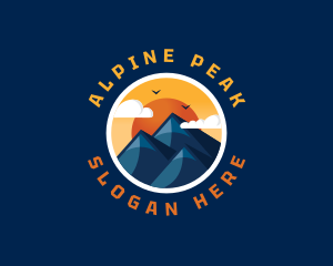 Alpine - Alpine Mountain Peak logo design