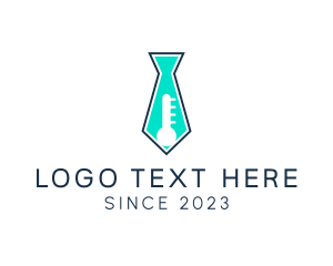 Flask - Necktie Laboratory Tube logo design