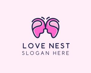 Couple - Couple Dating Butterfly logo design