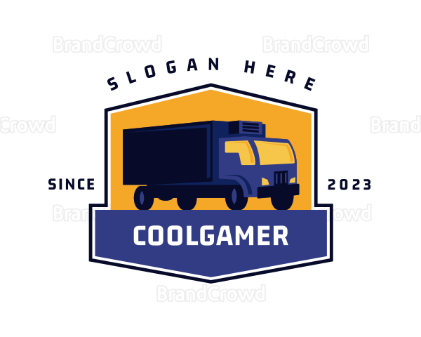 Logistics Truck Delivery Logo