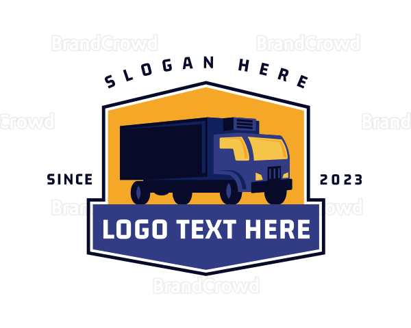 Logistics Truck Delivery Logo