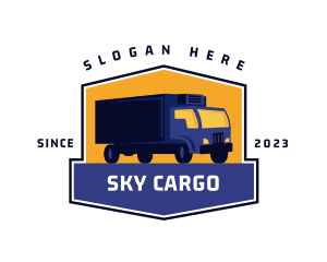 Logistics Truck Delivery logo design