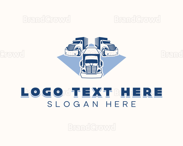 Logistics Delivery Truck Logo