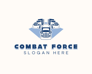 Logistics Delivery Truck Logo