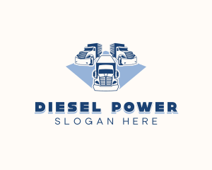 Diesel - Logistics Delivery Truck logo design