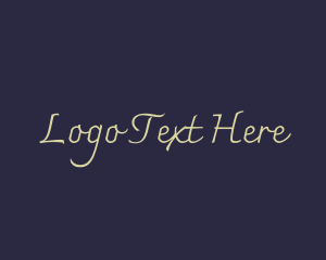 Calligraphy - Elegant Cursive Business logo design
