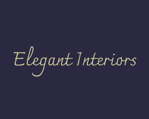 Elegant Cursive Business logo design