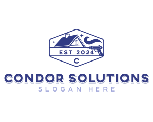 Roof Gutter Cleaning logo design