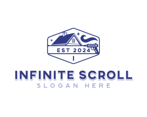 Roof Gutter Cleaning logo design