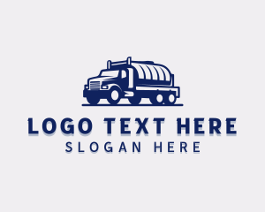 Transportation - Tanker Truck Trucking Transport logo design