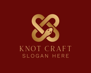 Celtic Knot Snake logo design