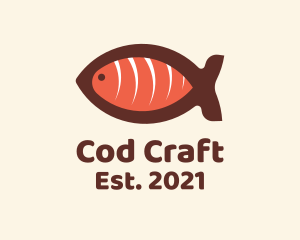 Cod - Salmon Sashimi Restaurant logo design