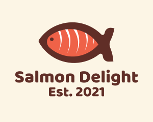 Salmon - Salmon Sashimi Restaurant logo design