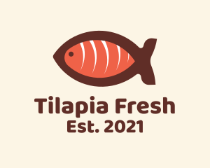 Tilapia - Salmon Sashimi Restaurant logo design