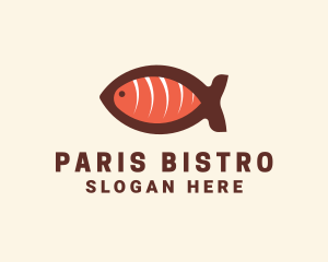 Salmon Sashimi Restaurant logo design