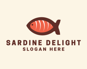 Salmon Sashimi Restaurant logo design