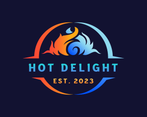 Hot Cold Ventilation logo design