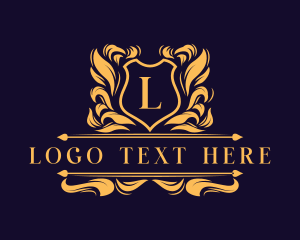 Frame - Luxury Floral Crest logo design